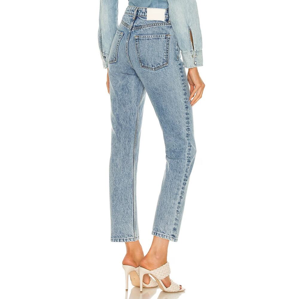 GRLFRND Karolina High Rise Straight Crop Jeans in Larchmont Size 26